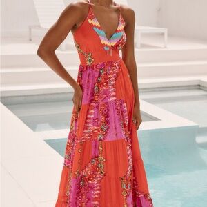 NWOT Anthropologie - Barok Paris Sleeveless V-Neck Tiered Dress